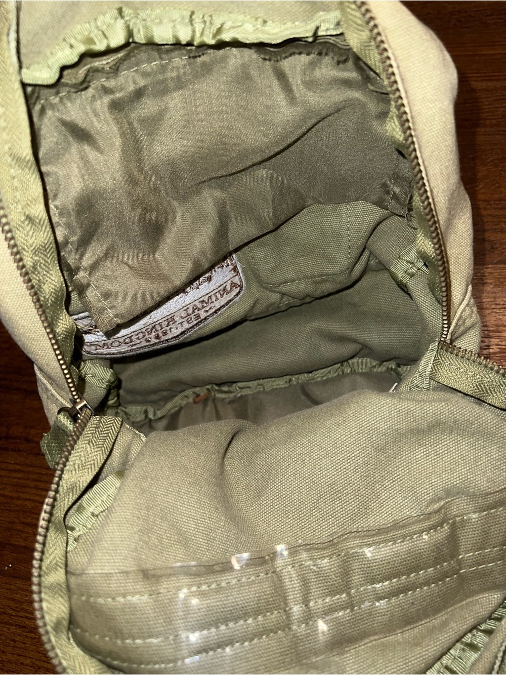 Disney Animal Kingdom Wilderness Explorer Crossbody Khaki Canvas Messenger Bag - Picture 7 of 9